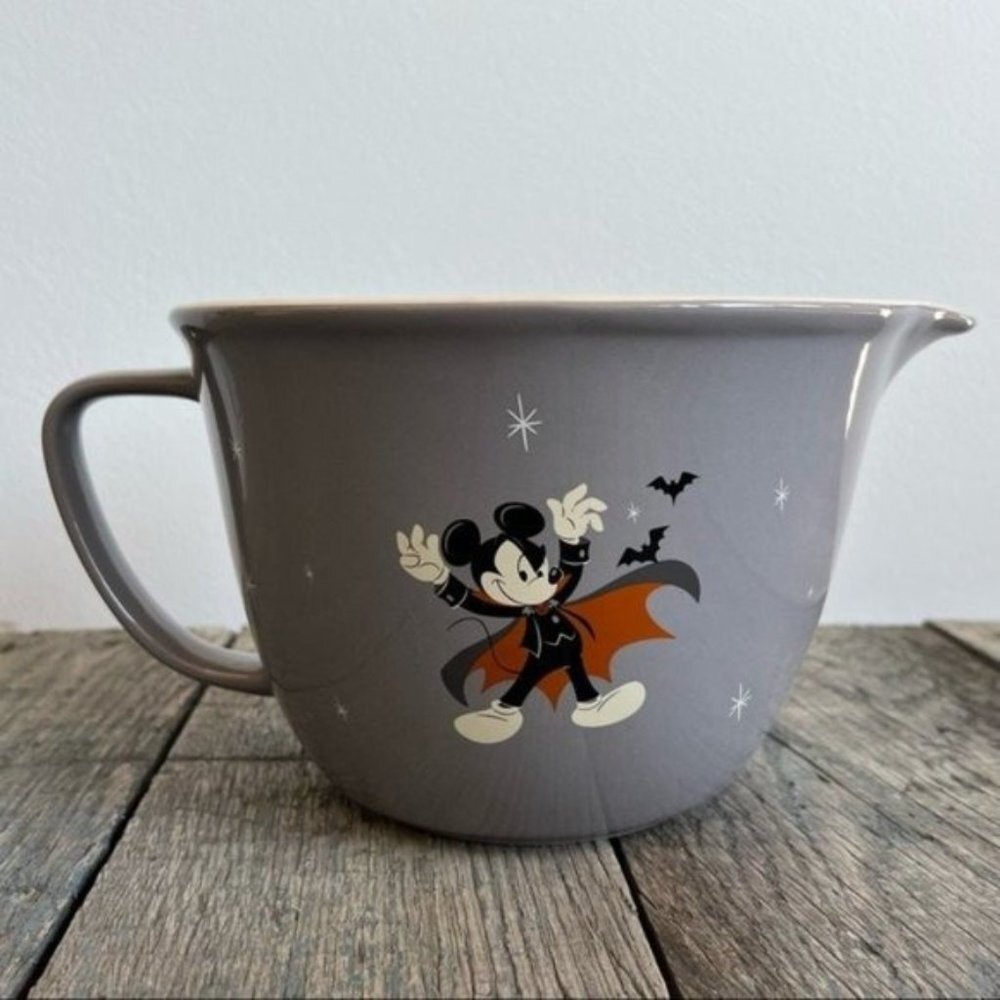 DISNEY Mickey & Minnie Mouse 8 cup Mixing Bowl Halloween Candy Batter Bowl EUC
